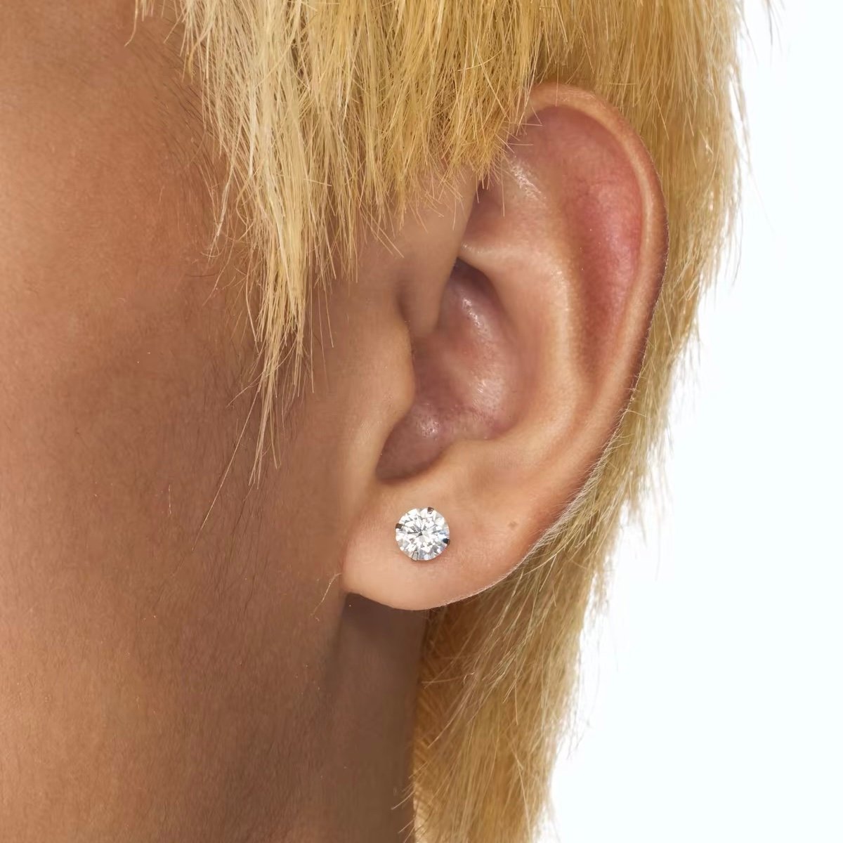 IMG_8682 ASTM F136 Hypoallergenic Implant Grade Titanium Flat Back Earrings - 图片 1